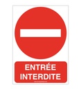 Panneau Entrée interdite-AI