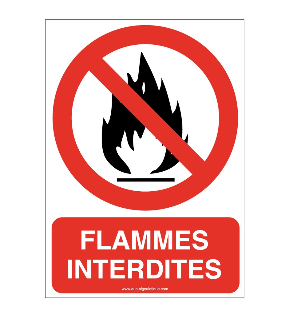 Panneau Flammes interdites-AI