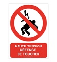 Panneau Haute tension défense de toucher-AI