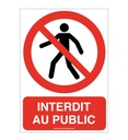 Panneau Interdit au public-AI
