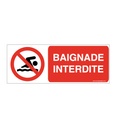 Panneau Baignade interdite-B