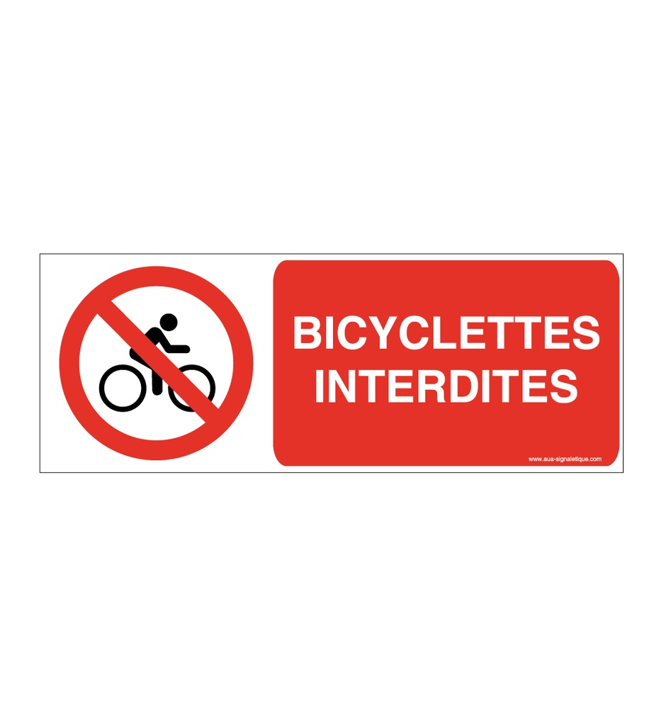 Panneau Bicyclettes interdites-B