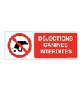 Panneau Déjections canines interdites-B