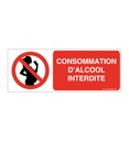 Panneau Consommation d'alcool interdite-B