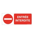 Panneau Entrée interdite avec picto-B