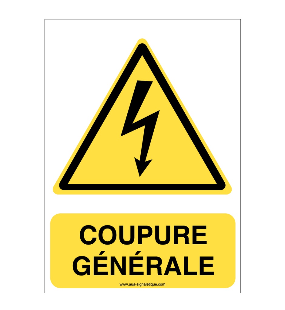 Panneau Coupure Générale