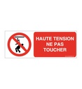 Panneau Haute tension ne pas toucher-B