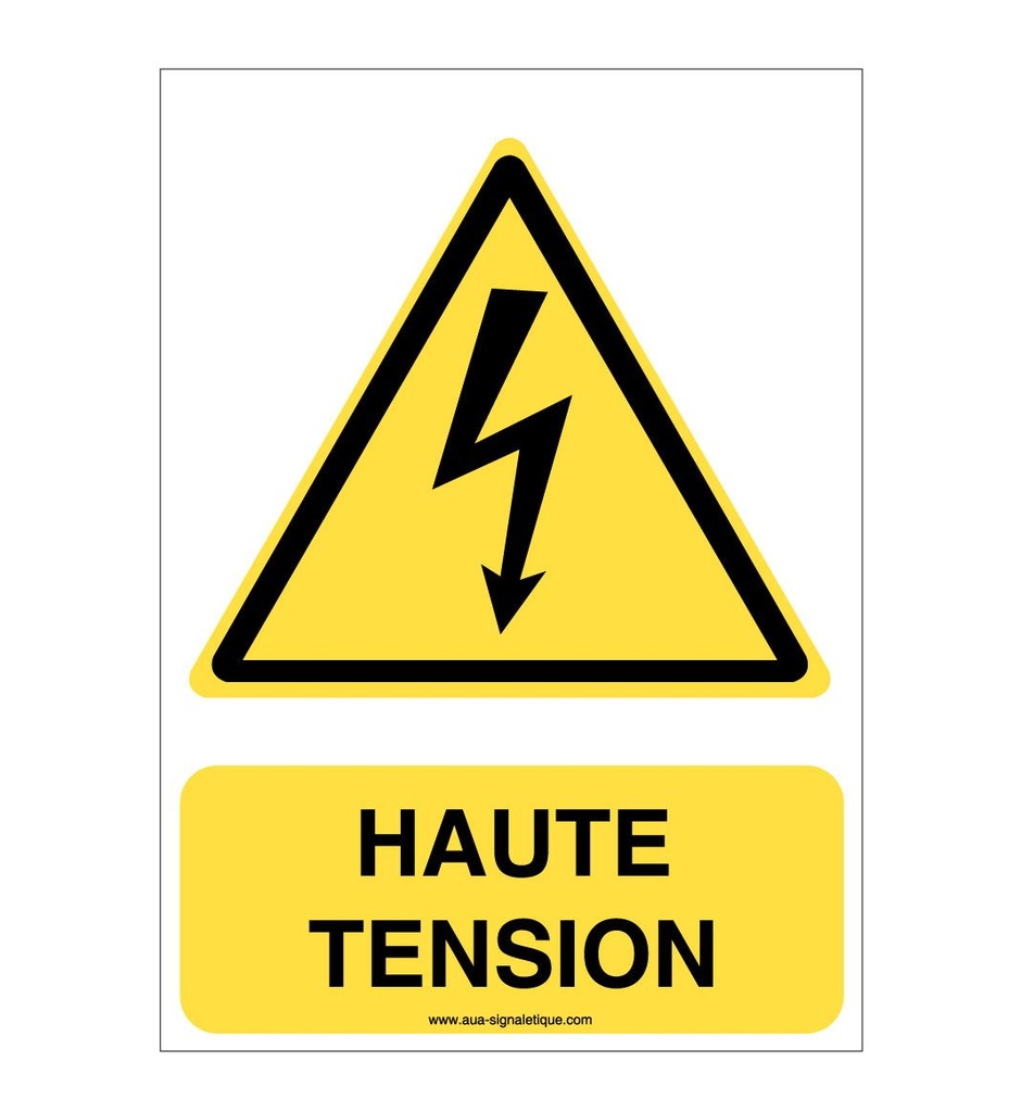 Panneau Haute Tension - V