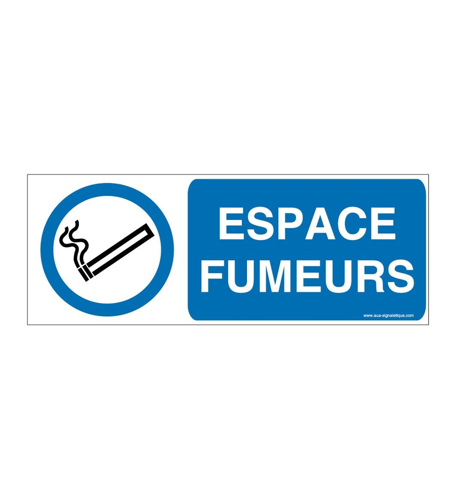 Panneau Espace fumeurs-B