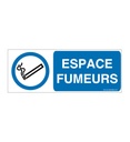 Panneau Espace fumeurs-B