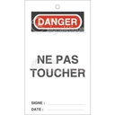Lot 10 étiquettes de sécurité en PVC imprimé - Danger Ne pas Déplacer