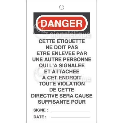 Lot 10 étiquettes de sécurité en PVC imprimé - Cette étiquette ne doit pas être enlevée V2