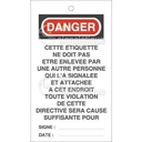 Lot 10 étiquettes de sécurité en PVC imprimé - Cette étiquette ne doit pas être enlevée V2