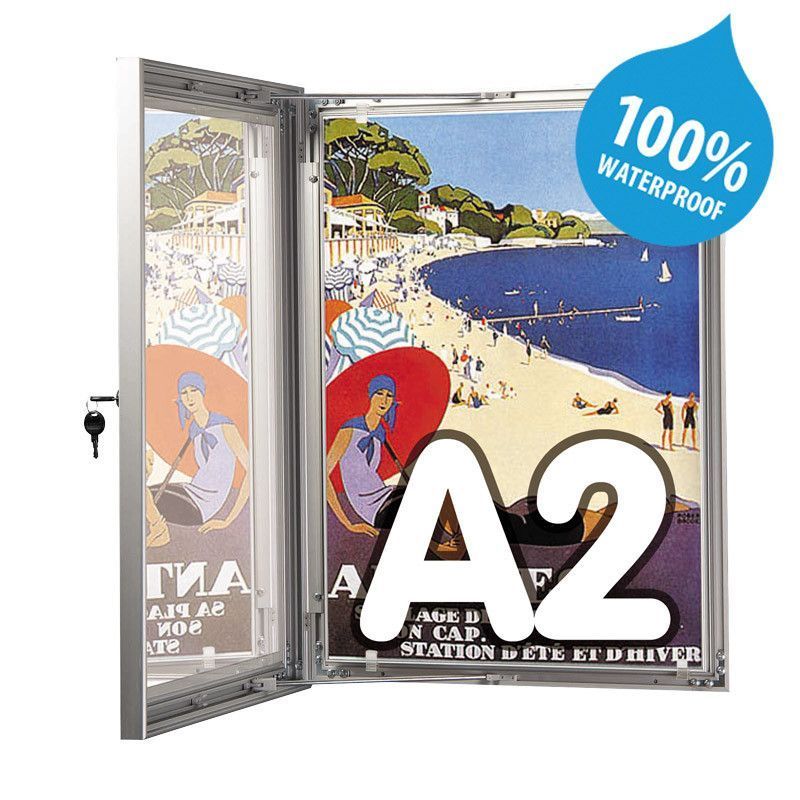 [7801-A2-594x420mm] Vitrine D'affichage 100 % Etanche-A2