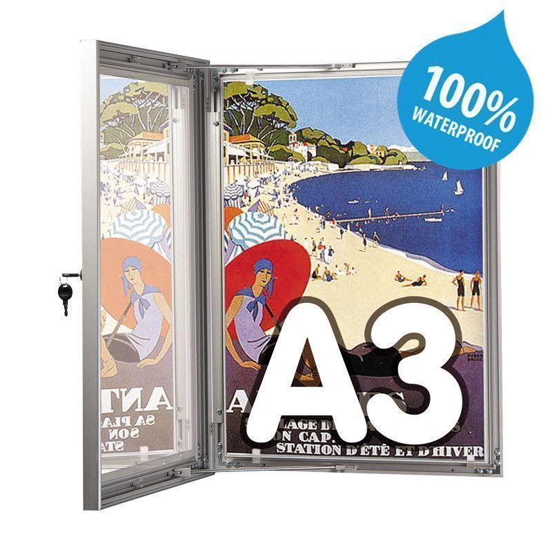[7801-A3-420x297mm] Vitrine D'affichage 100 % Etanche-A3