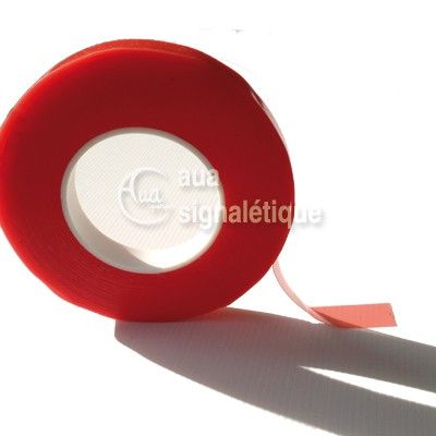 [11542] Rouleau professionnel adhésif Double face transparent 19mm - 50m