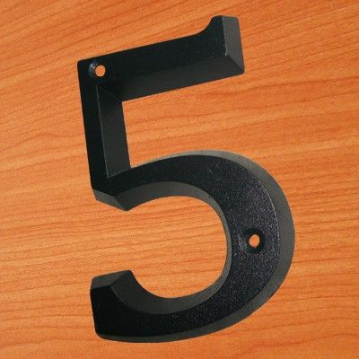 1 chiffre en relief - noir - H 80 mm