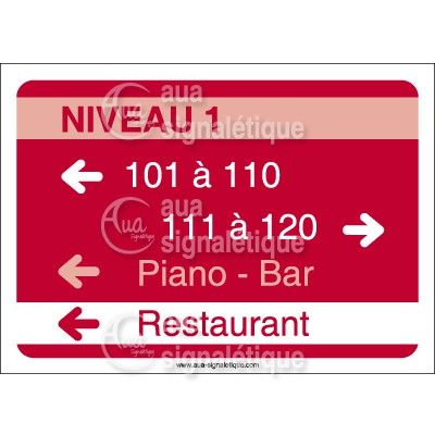 [1631196] Directionnelle Personnalisé Plexiglass