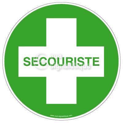 Etiquettes Secouriste