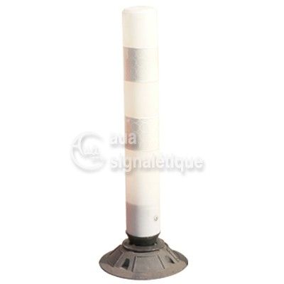 [1631255] Balise Articulée Blanche H : 75 cm