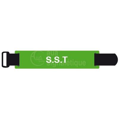 Brassard à scratch ajustable - S.S.T - Taille adulte