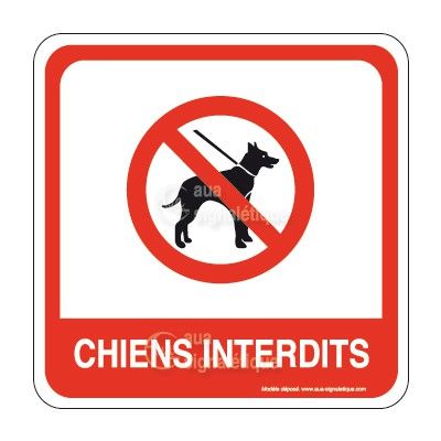 Chien interdit PvcSign