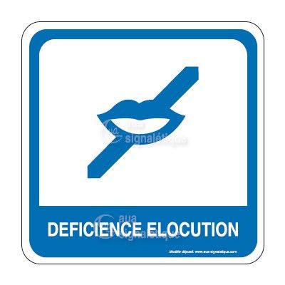 Déficience élocution PvcSign