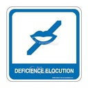 Déficience élocution PvcSign