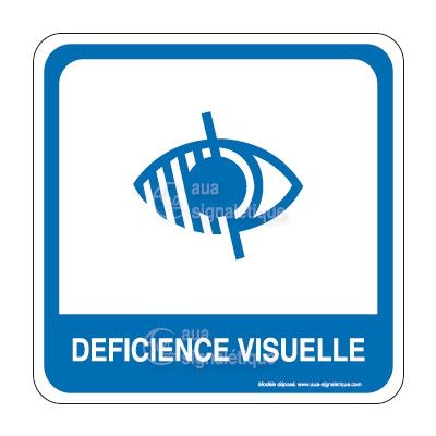 Déficience visuelle PvcSign