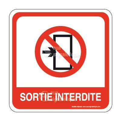 [1631750] Sortie interdite PvcSign