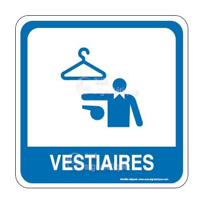 [1631757] Vestiaires PvcSign