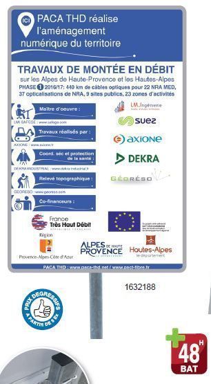 [1632188] Kit Panneau publicitaire 1500x1000 mm sur-mesure