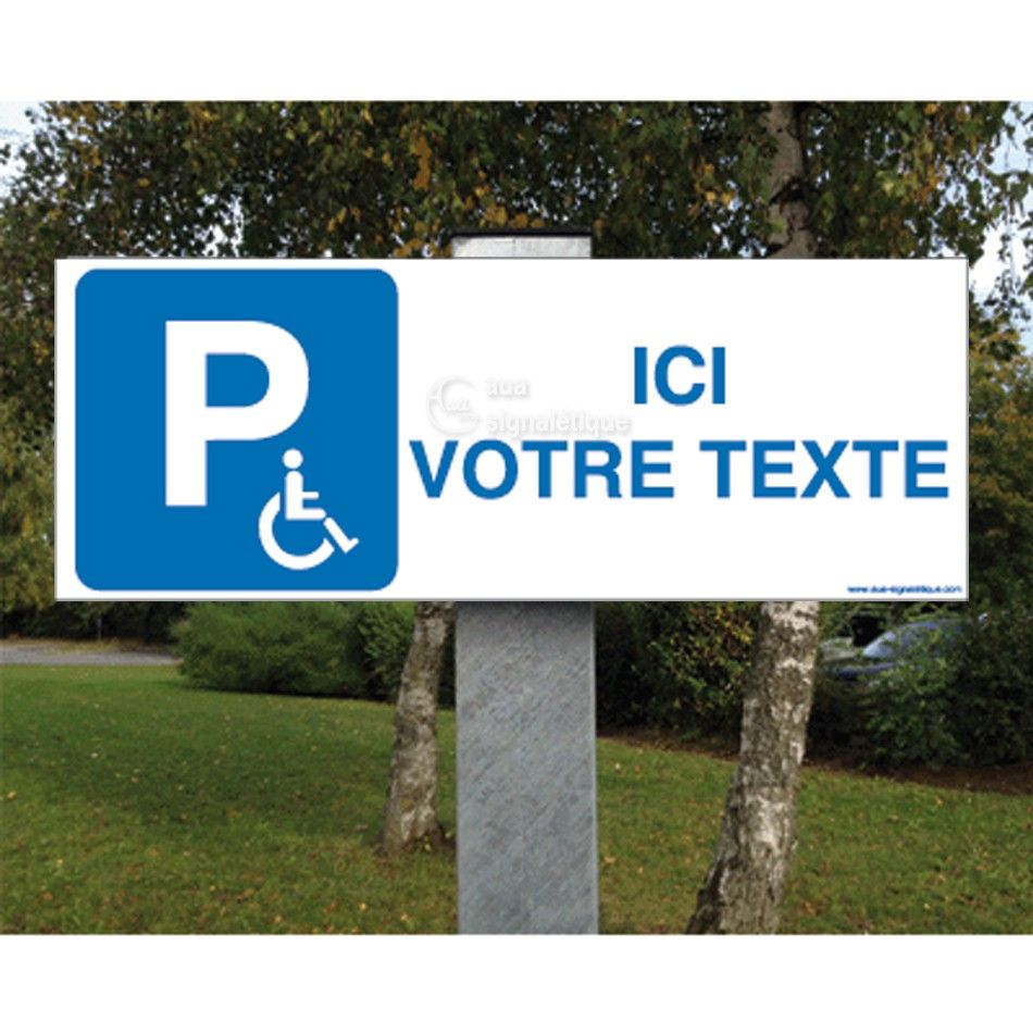Kit Panneau Parking Sur Mesure - Aluminium 3mm - 480x180 mm