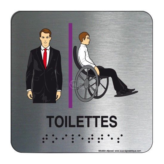 [1800032] WC Hommes/Handicapé FunSign-BR