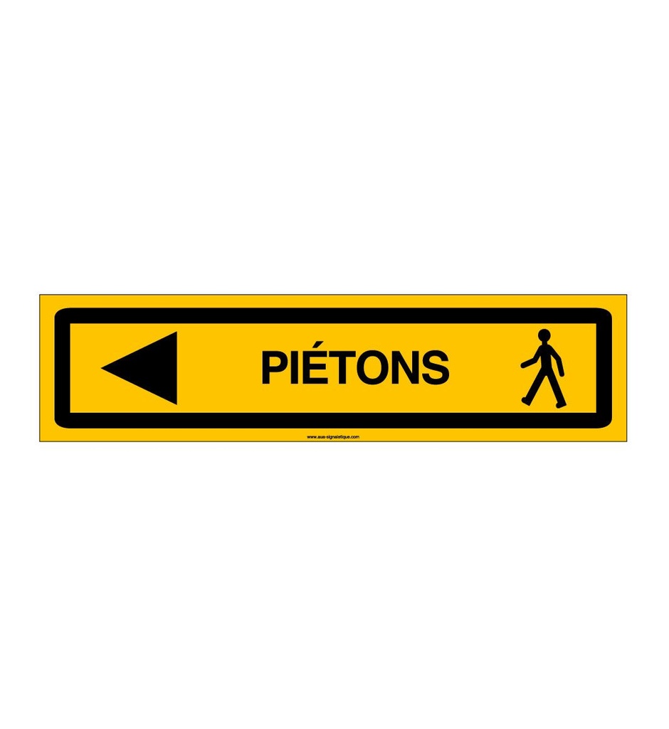 PANNEAU KD PIETONS AKILUX 5 mm -800 x 200 mm GAUCHE