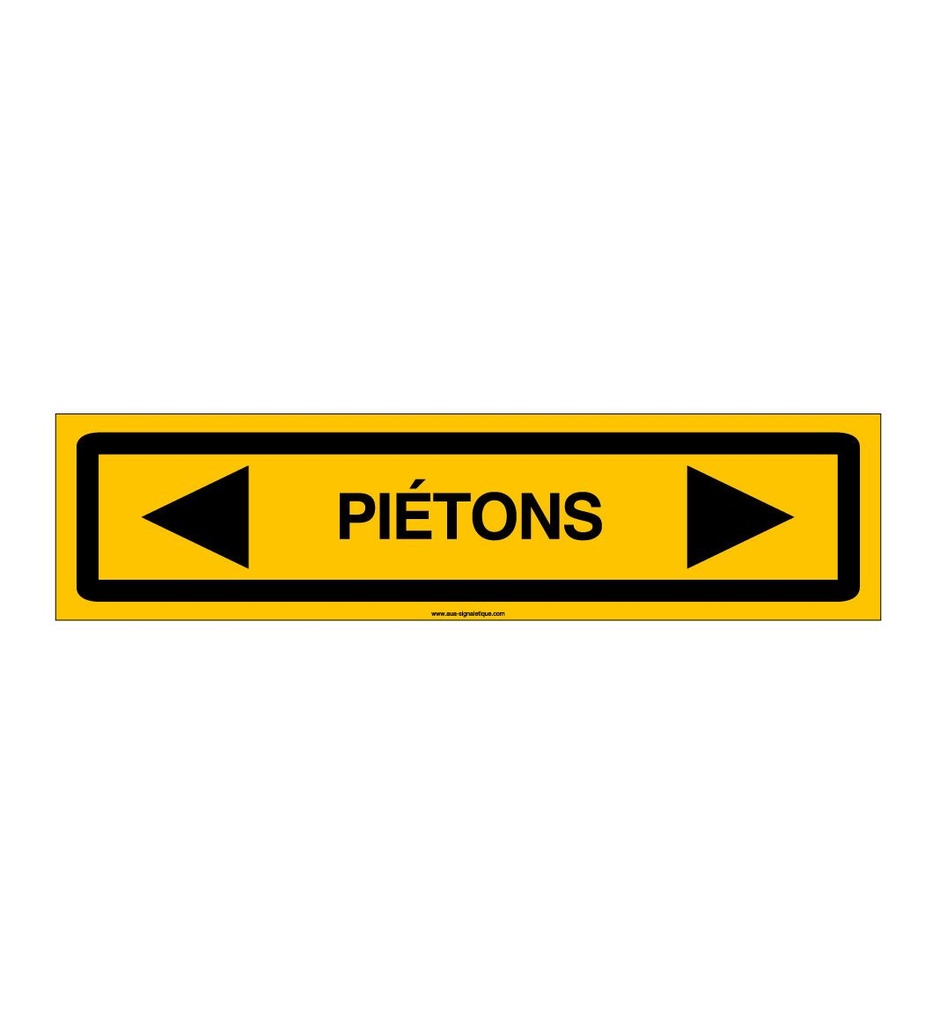 PANNEAU KD PIETONS AKILUX 5 mm -800 x 200 mm DROITE ET GAUCHE