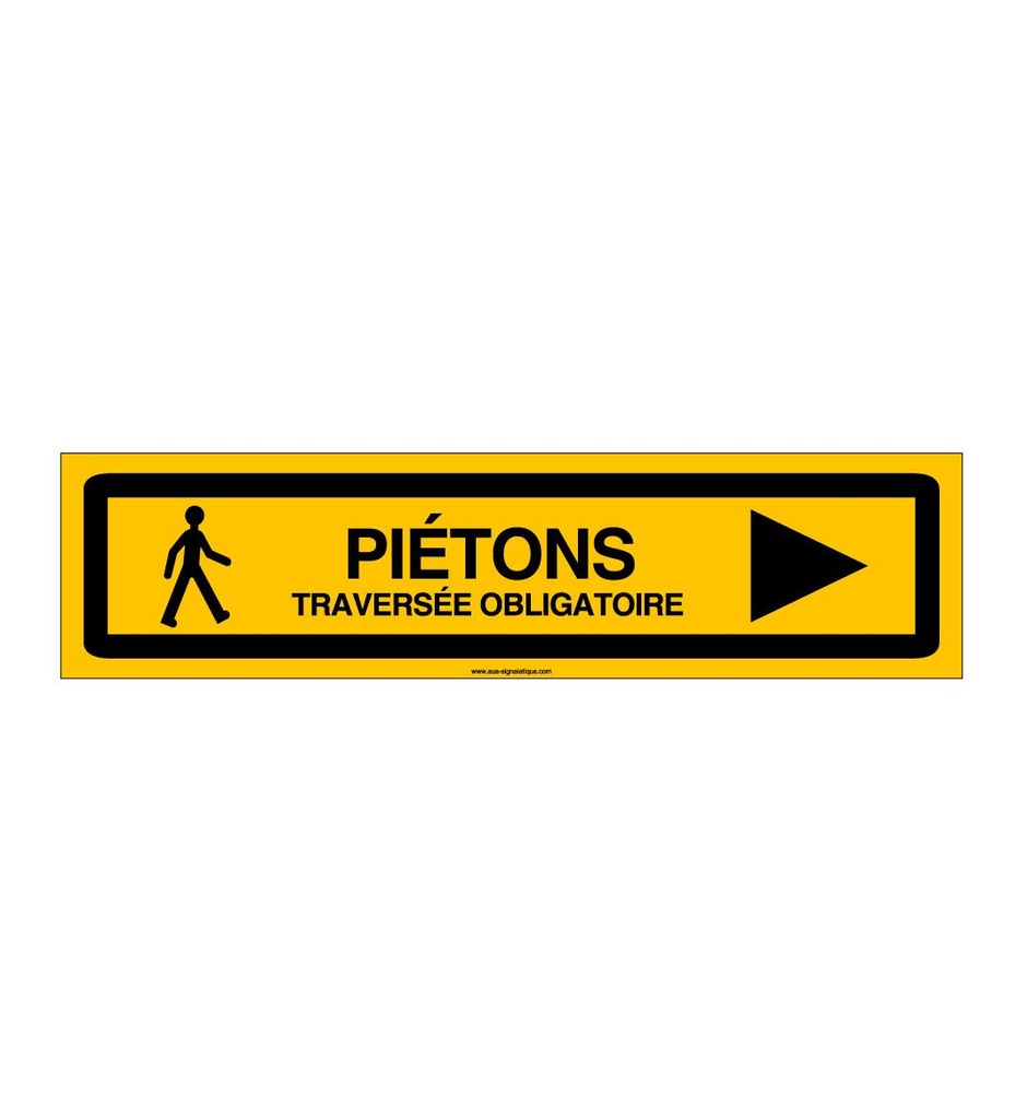 PANNEAU KD TRAVERSEE PIETONS AKILUX 5 mm -800 x 200 mm DROITE