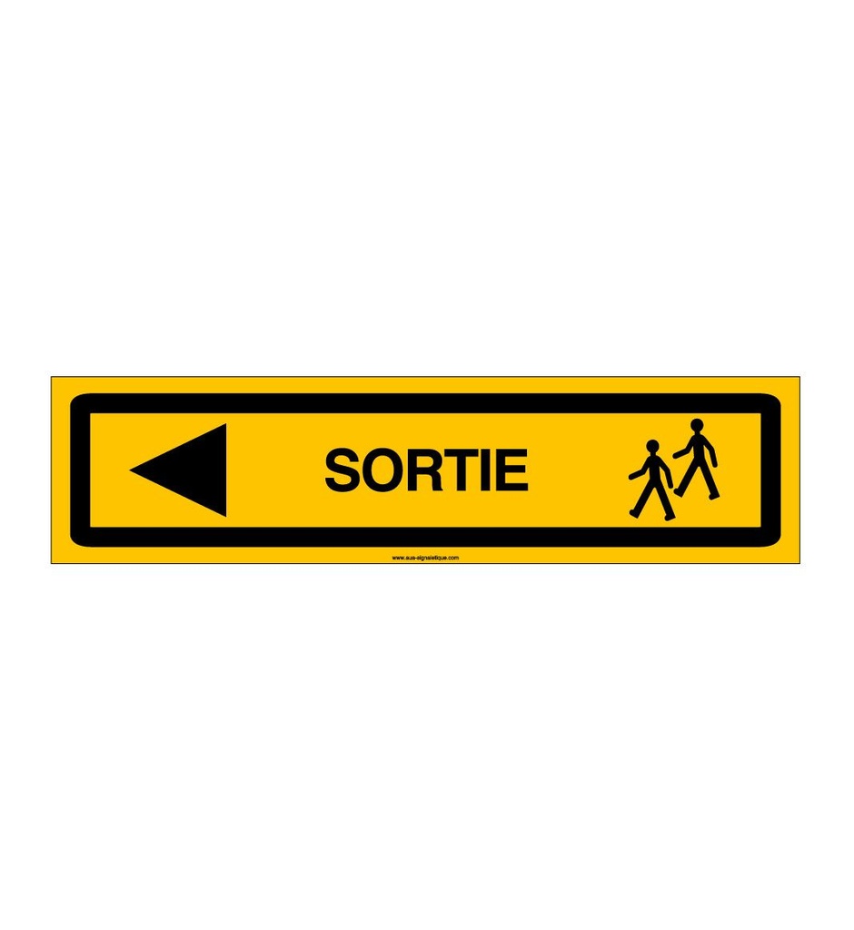 PANNEAU KD SORTIE PIETONS AKILUX 5 mm -800 x 200 mm GAUCHE