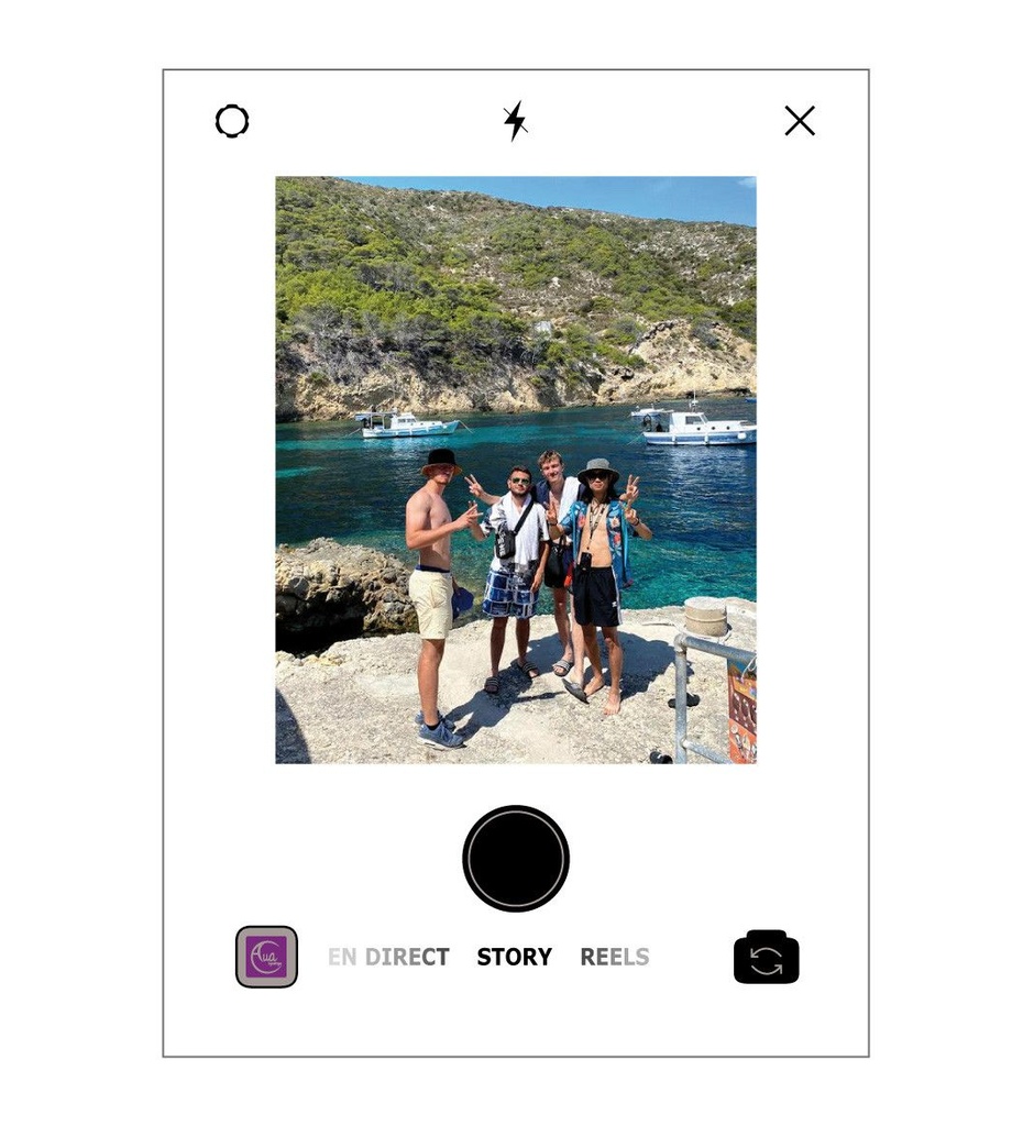[201741] Plaque INSTA Photo personnalisée sans socle - Photo imprimée sur plexiglass transparent