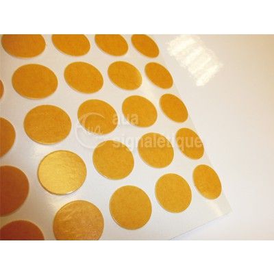 [201757] 32 PASTILLES ADHÉSIVES DOUBLE FACE MOUSSE PE BLANCHE - Ø 40 MM