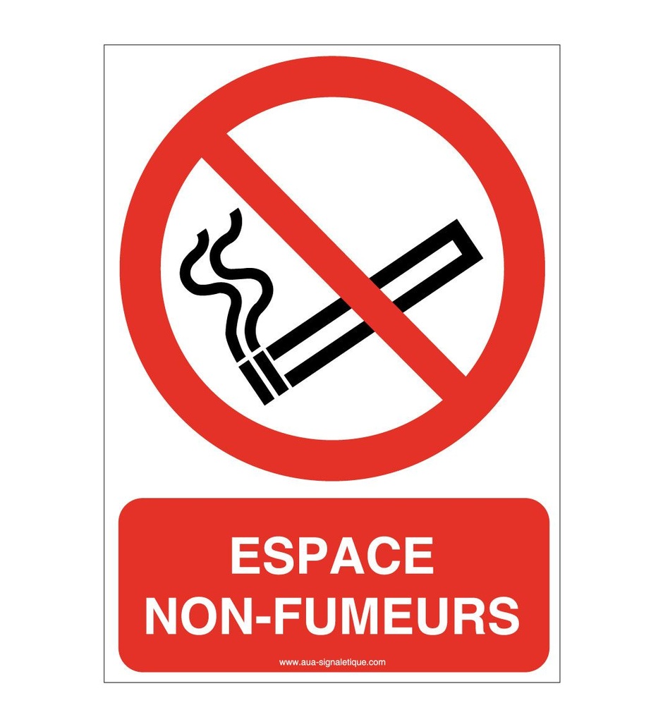 Panneau Espace non fumeurs-AI