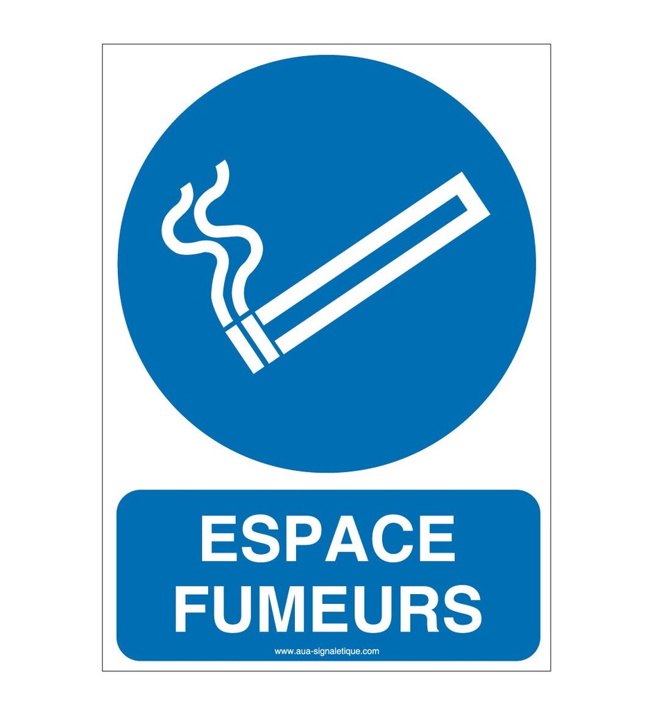 Panneau Espace fumeurs-AI