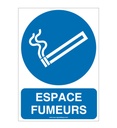 Panneau Espace fumeurs-AI
