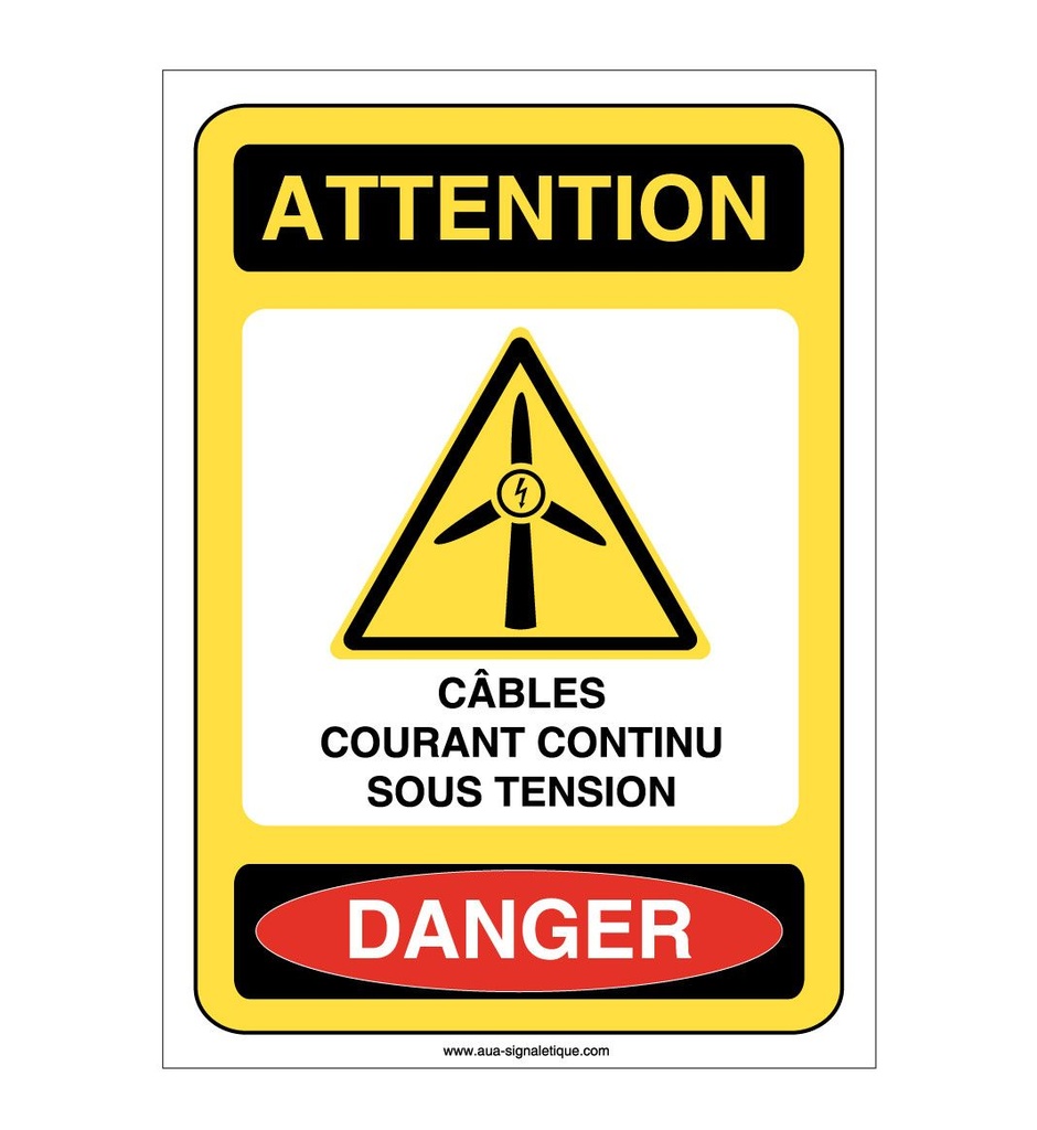 Panneau Cables Courant Continu Sous Tension - AI