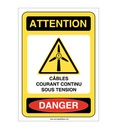 Panneau Cables Courant Continu Sous Tension - AI