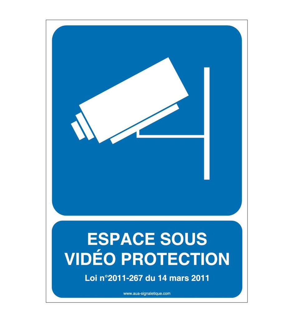 Panneau Espace Sous Vidéo Protection