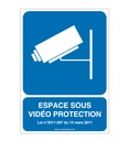 Panneau Espace Sous Vidéo Protection