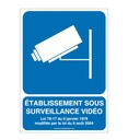 Panneau Etablissement Sous Surveillance Vidéo