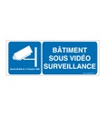 Panneau Bâtiment Sous Vidéo Surveillance