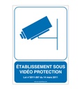 Panneau Etablissement sous Vidéo Protection 02 - v